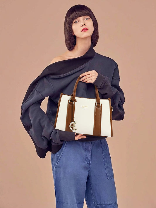 EXOTIC Premium Orlina Duotone Structured Handbag