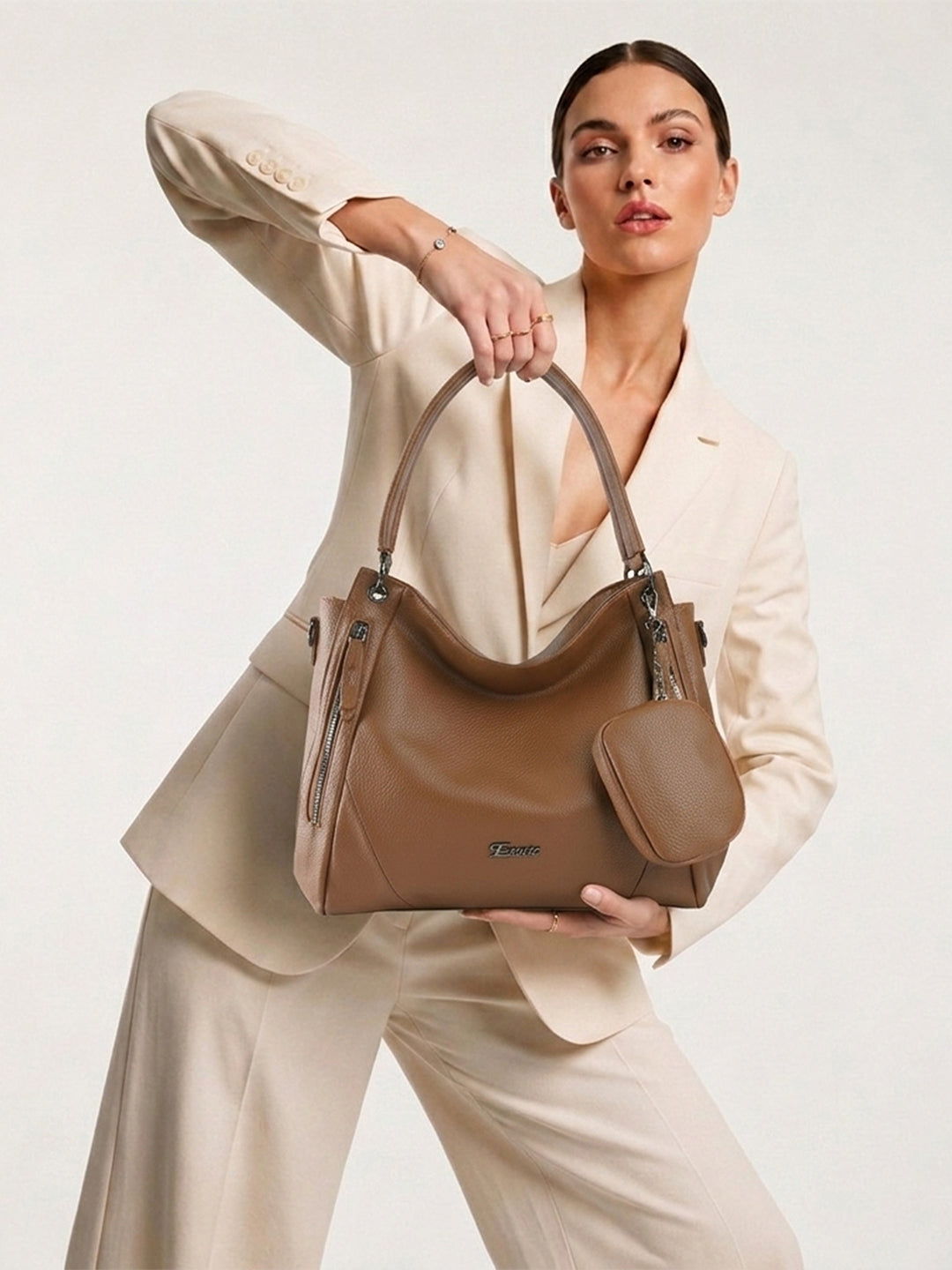 Exotic Pebbled Hobo Stylish Shoulder Bag