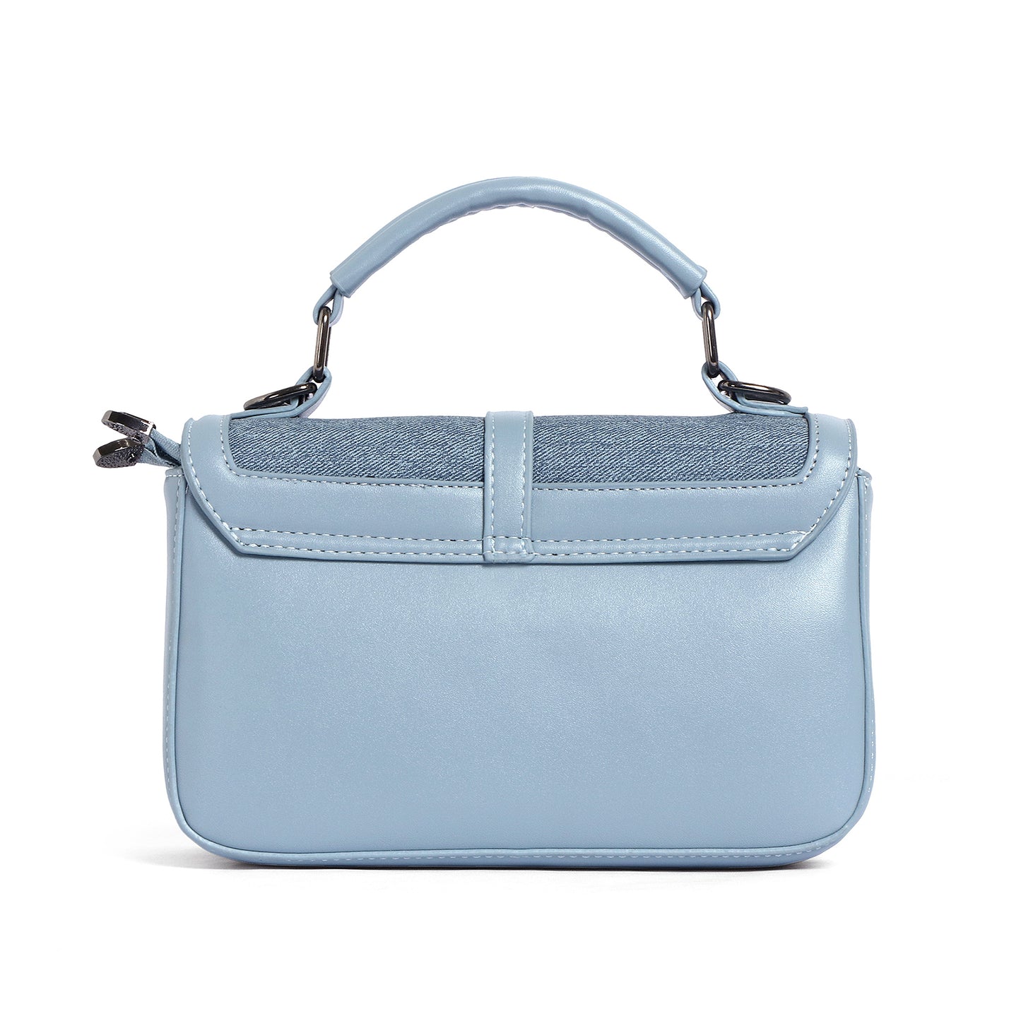 Exotic Denim Textured Cross Body & Handheld Bag
