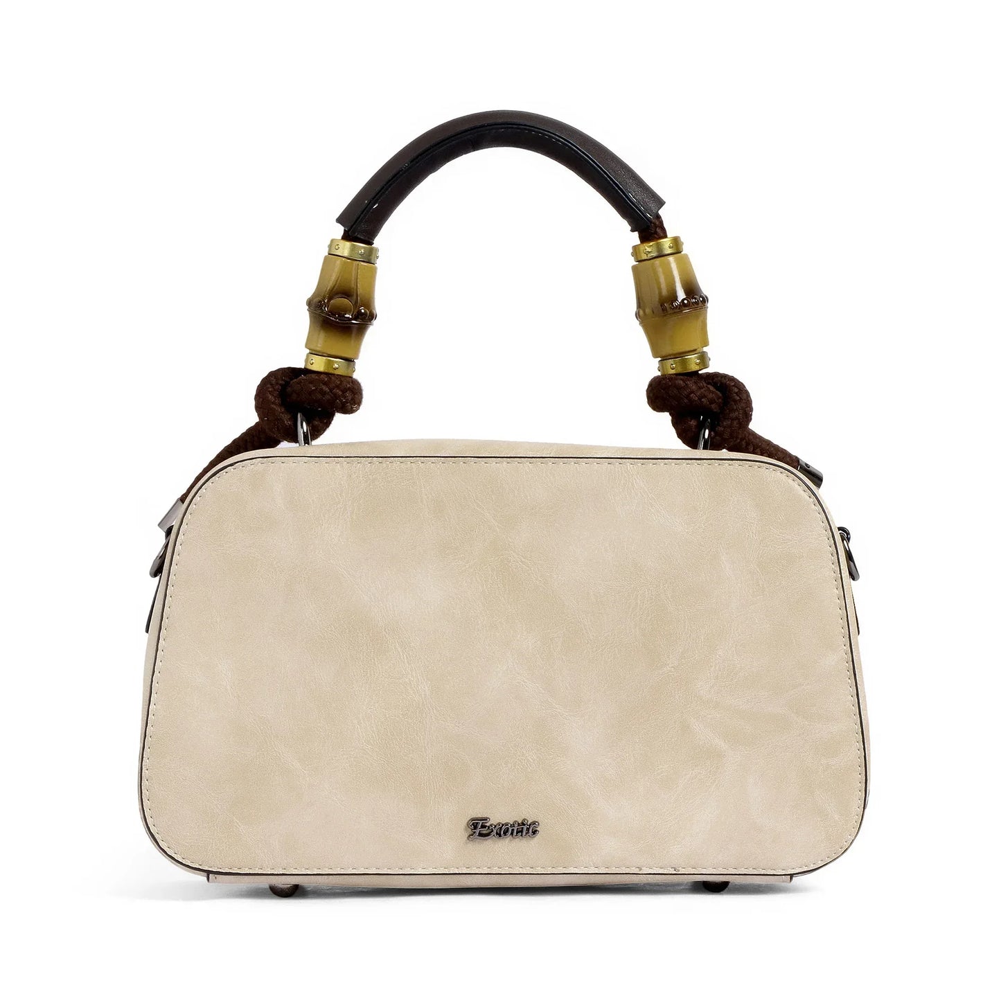 EXOTIC Bloom Embroidered Leather Handbag - exoticstore