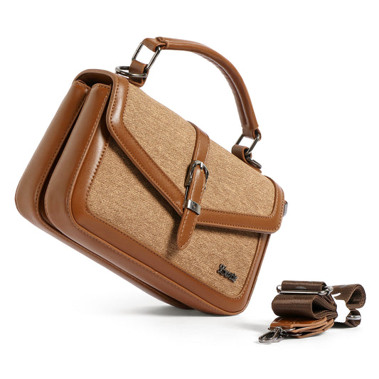 Exotic Denim Textured Cross Body & Handheld Bag