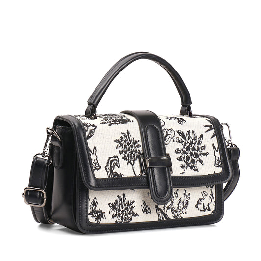 Exotic Rosetta Structured Sling Bag for Women