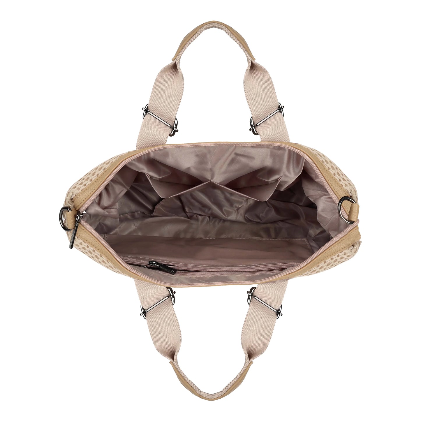 Exotic Premium Mesh Fabric Hand & Sling Bag with Multiple Compartments and Adjustable Strap - exoticstore