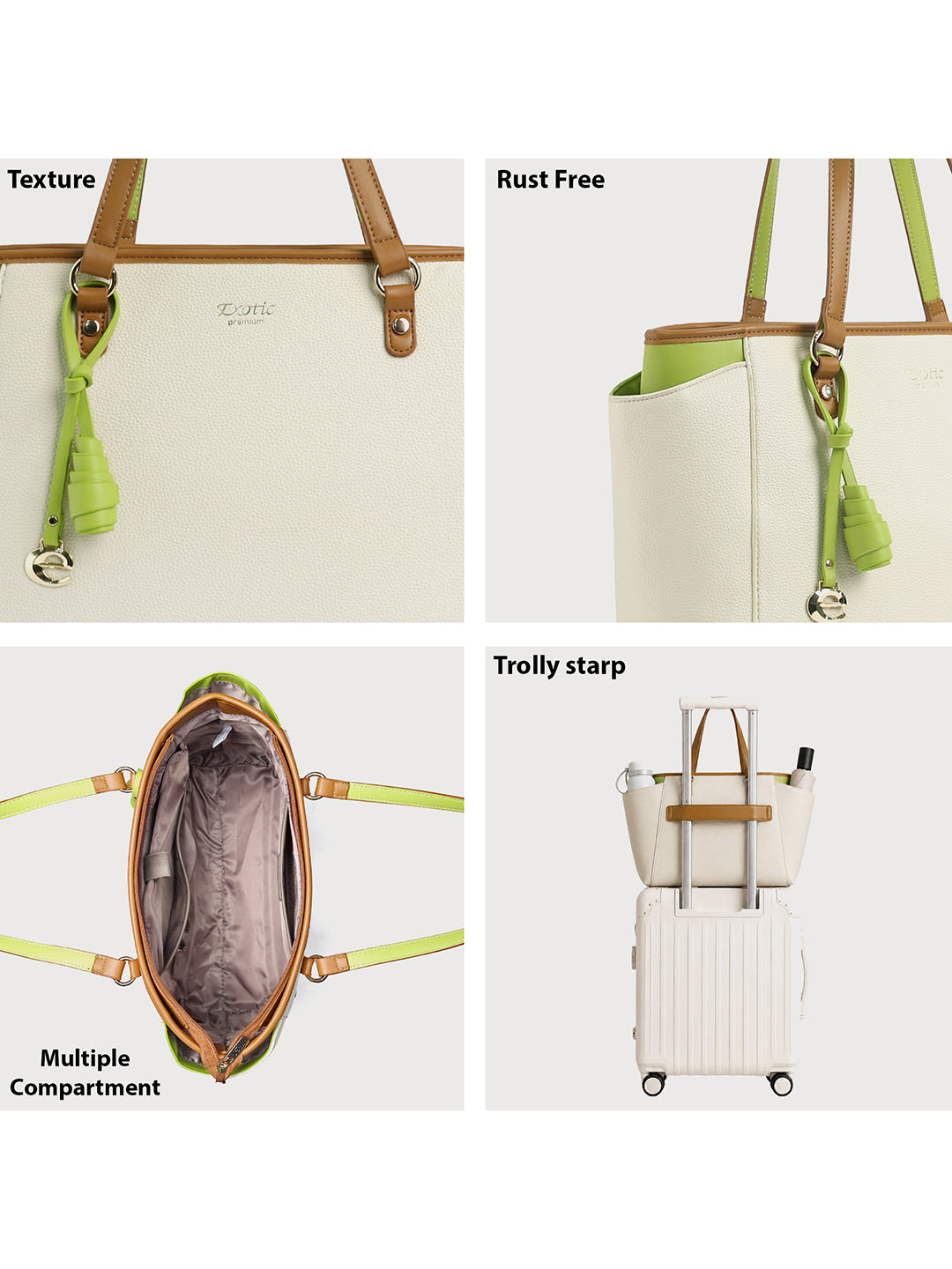 Exotic Amara Structured Tote Bag