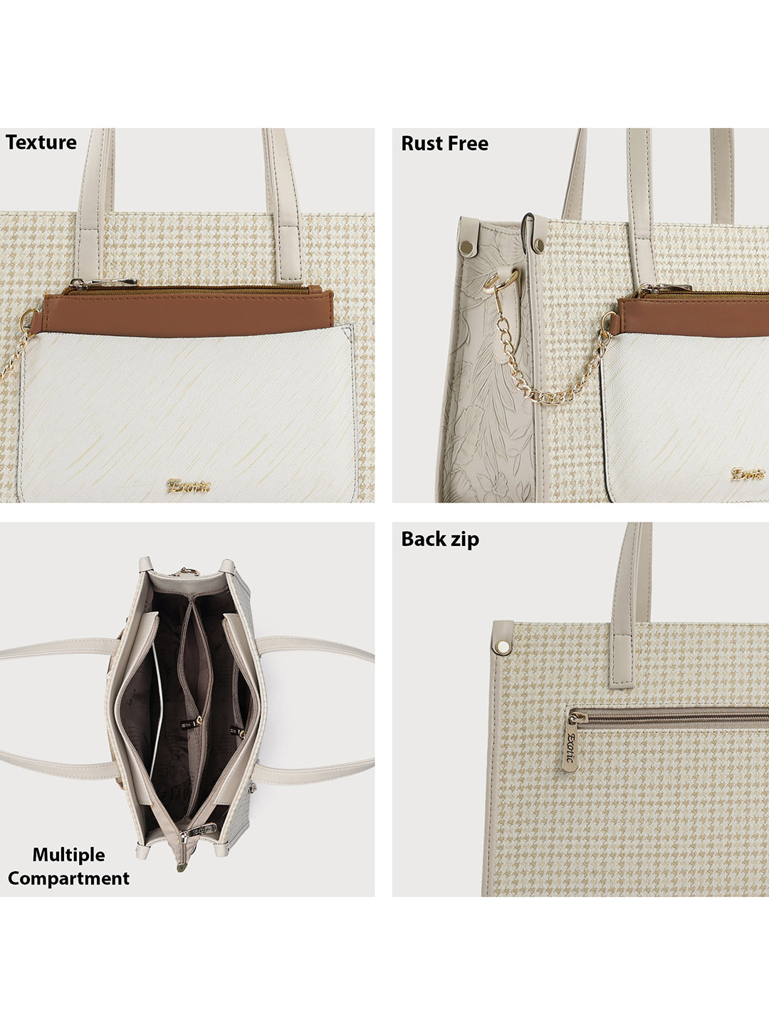 Exotic Calyra Women’s Houndstooth handbag