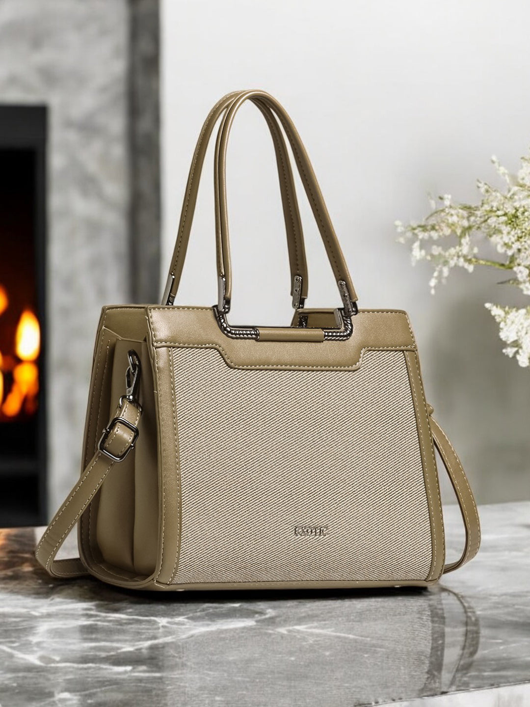 EXOTIC® Premium Embossed Design PU-Leather Hand Bag for Women