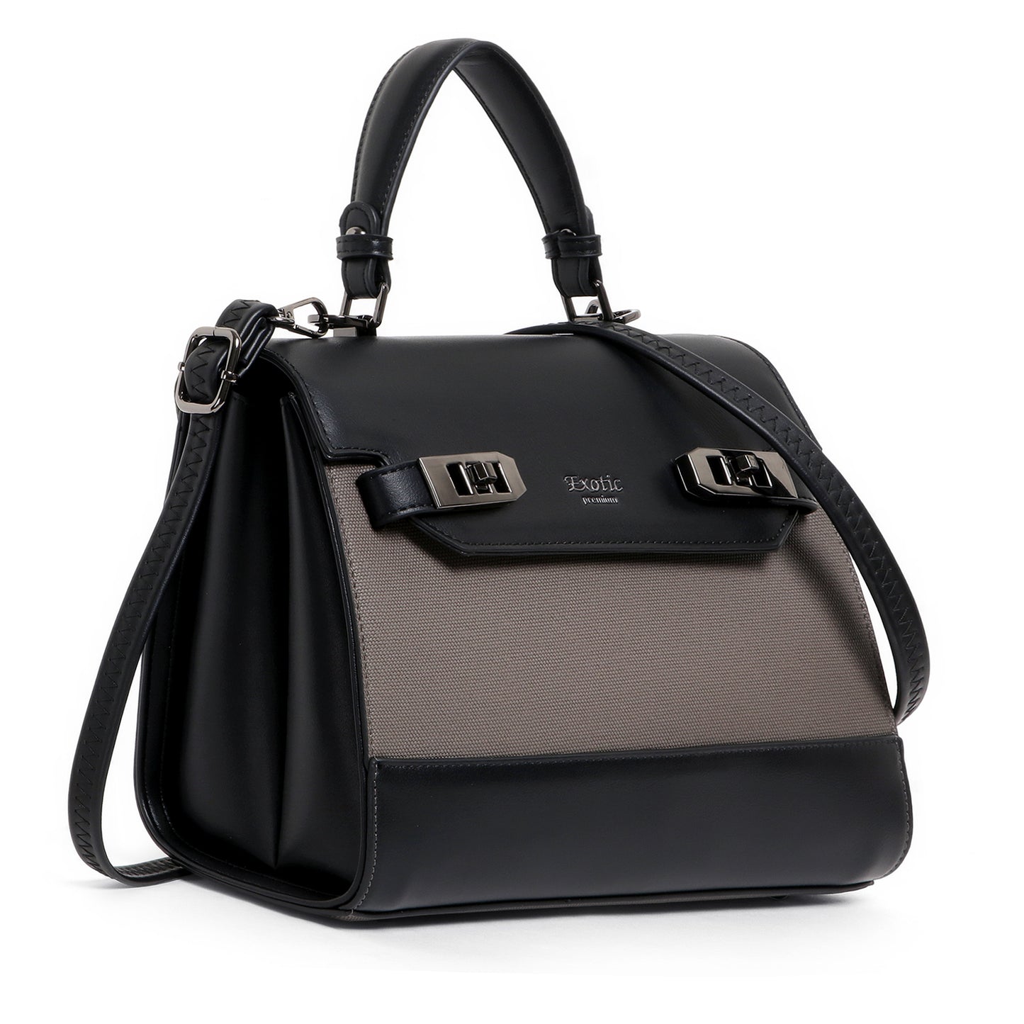 Exotic® Style and Look beautiful Texture Design Flap Closure Top Handle Hand Bag