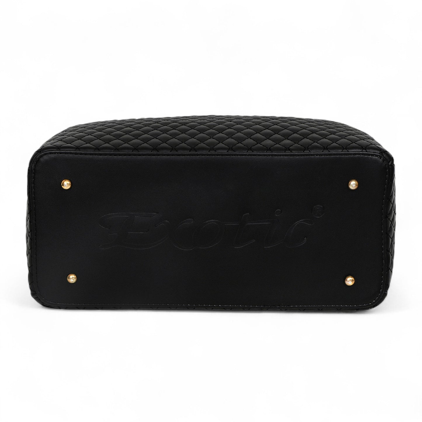 Exotic® Quilted PU Leather Handbag | Stylish Sling Bag with Golden Handle | Casual & Party Bag