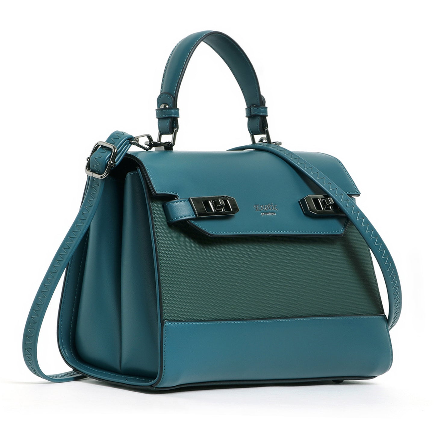 Exotic® Style and Look beautiful Texture Design Flap Closure Top Handle Hand Bag