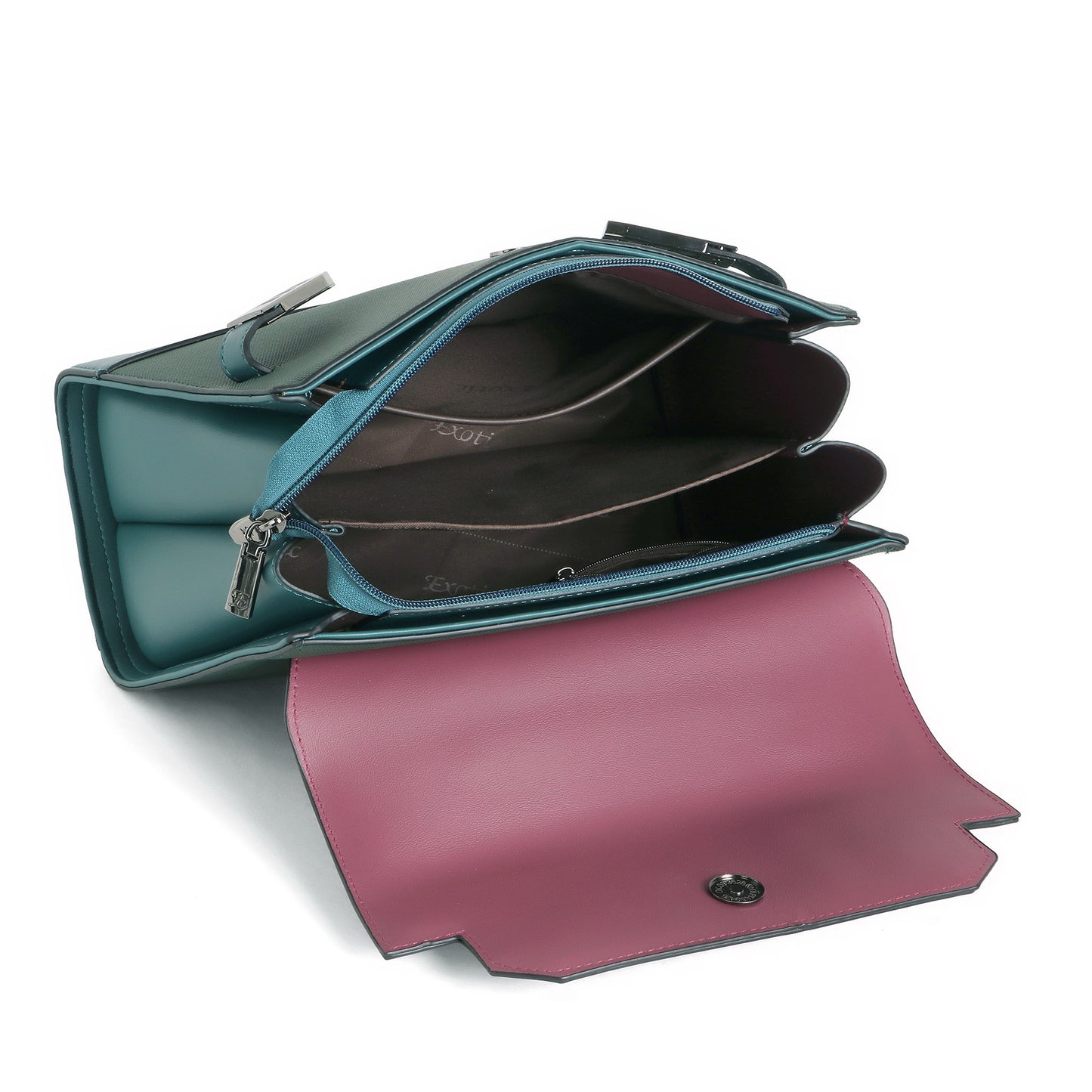 Exotic® Style and Look beautiful Texture Design Flap Closure Top Handle Hand Bag