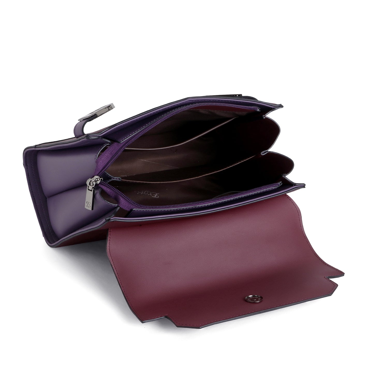 Exotic® Style and Look beautiful Texture Design Flap Closure Top Handle Hand Bag