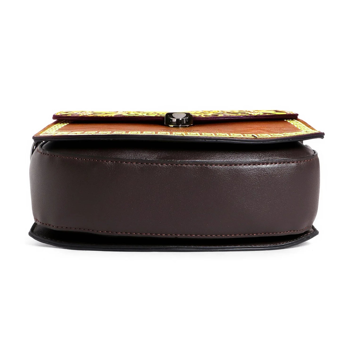 Exoticยฎ Satchel Vintage Retro embossed Floral Sling Bag - exoticstore