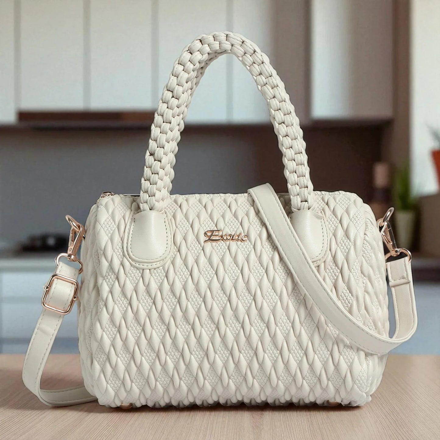 Exotic® Exquisite Braided Handle Handbag - exoticstore