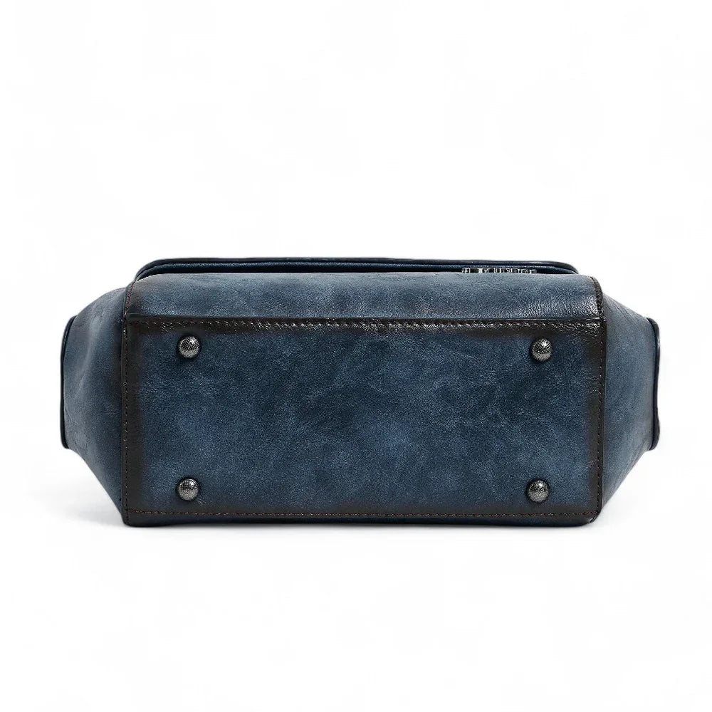 Exotic Satchel Retro Embossed Sling Bag For Women.