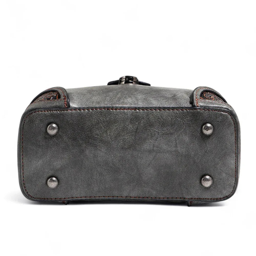 Exotic® The Unique Embossed Round Floral Flap Sling Bag - exoticstore