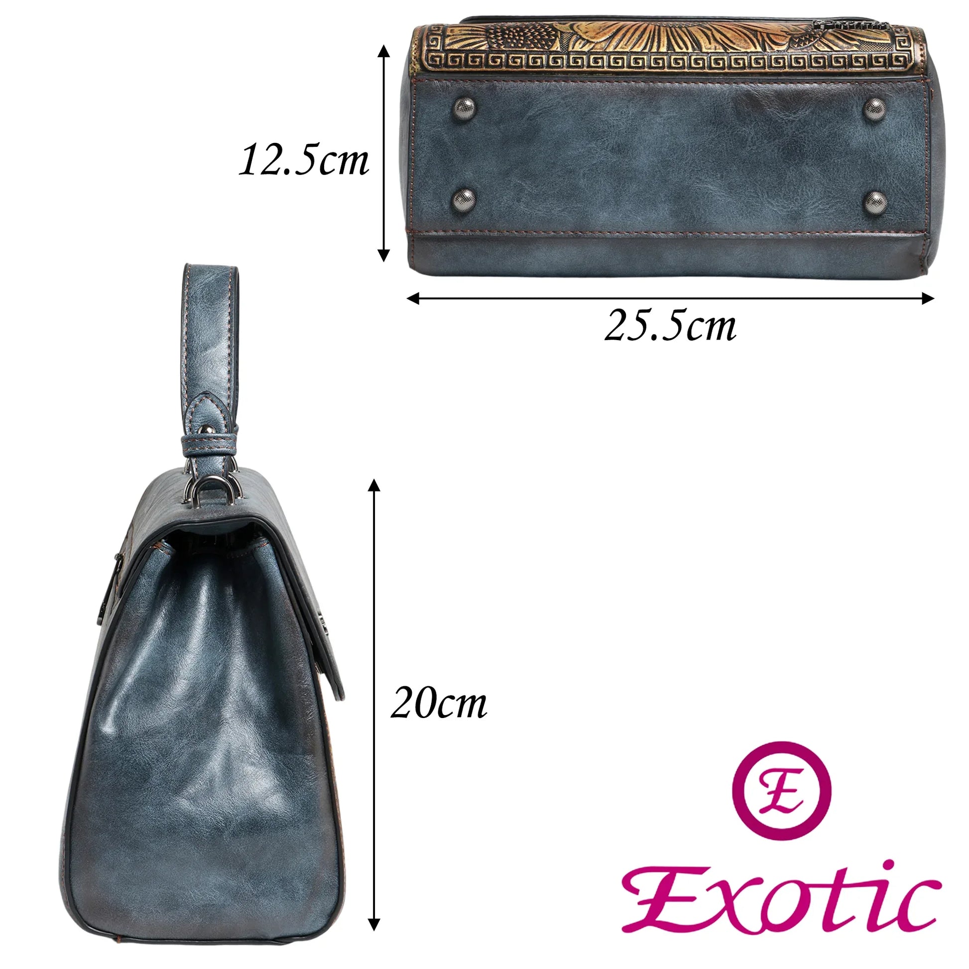 Exotic Sunflower Embossed Shoulder & Hand Tote Bag - exoticstore