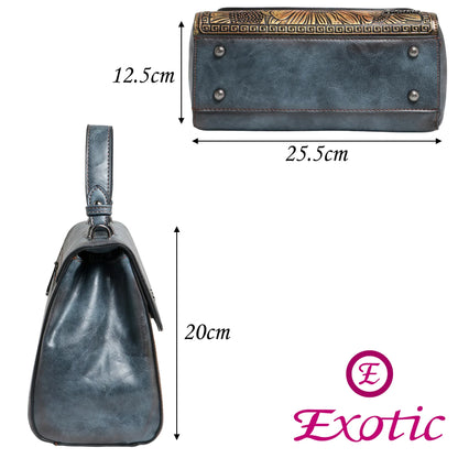 Exotic Sunflower Embossed Shoulder & Hand Tote Bag - exoticstore