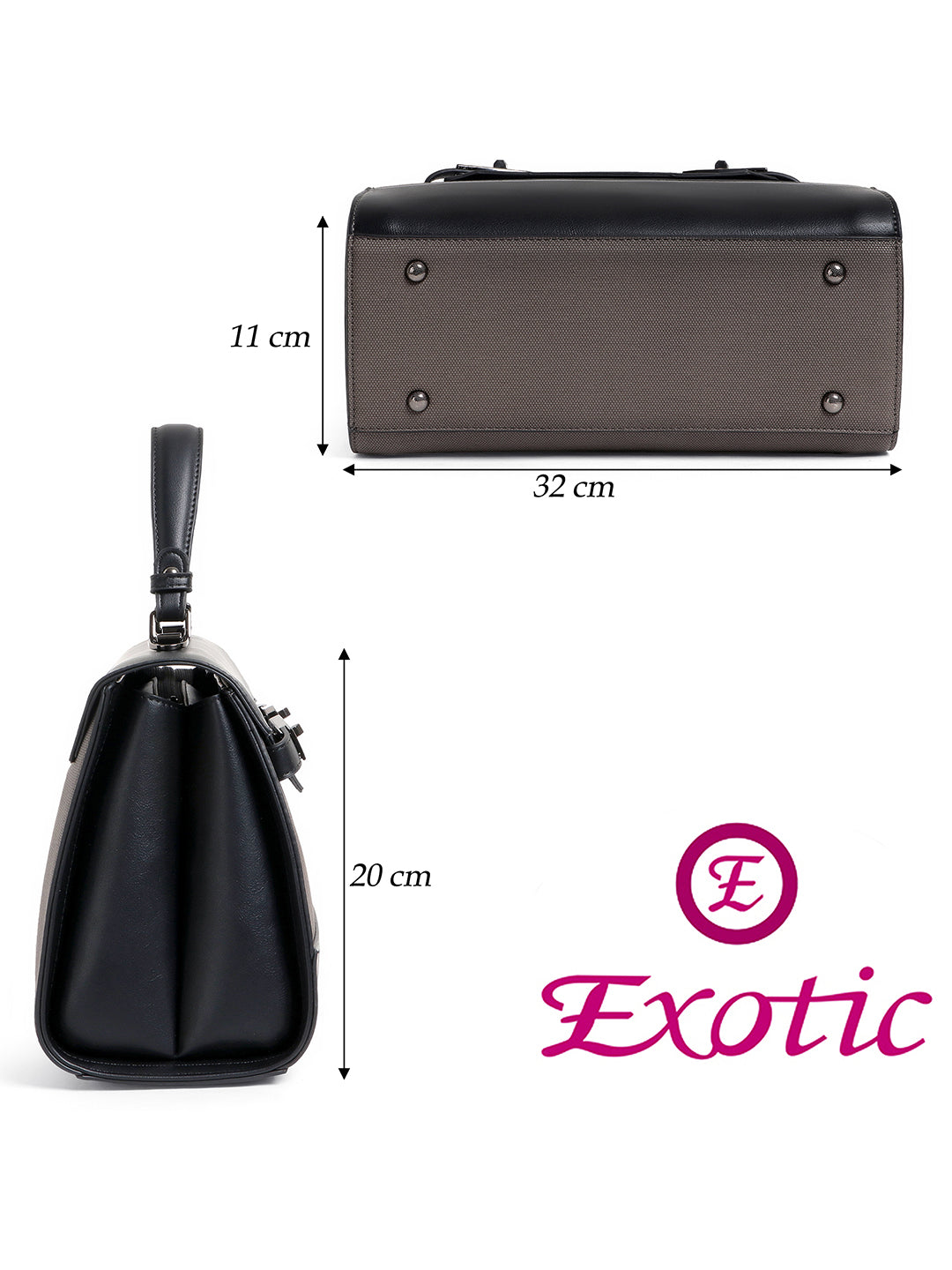 Exotic Dualtone Textured Handbag