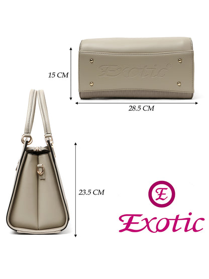 Exotic Elevate Your Stylish Premium Handbag (Off White)