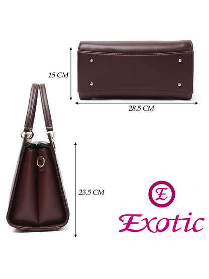 Exotic Elevate Your Stylish Premium Handbag (Brown)
