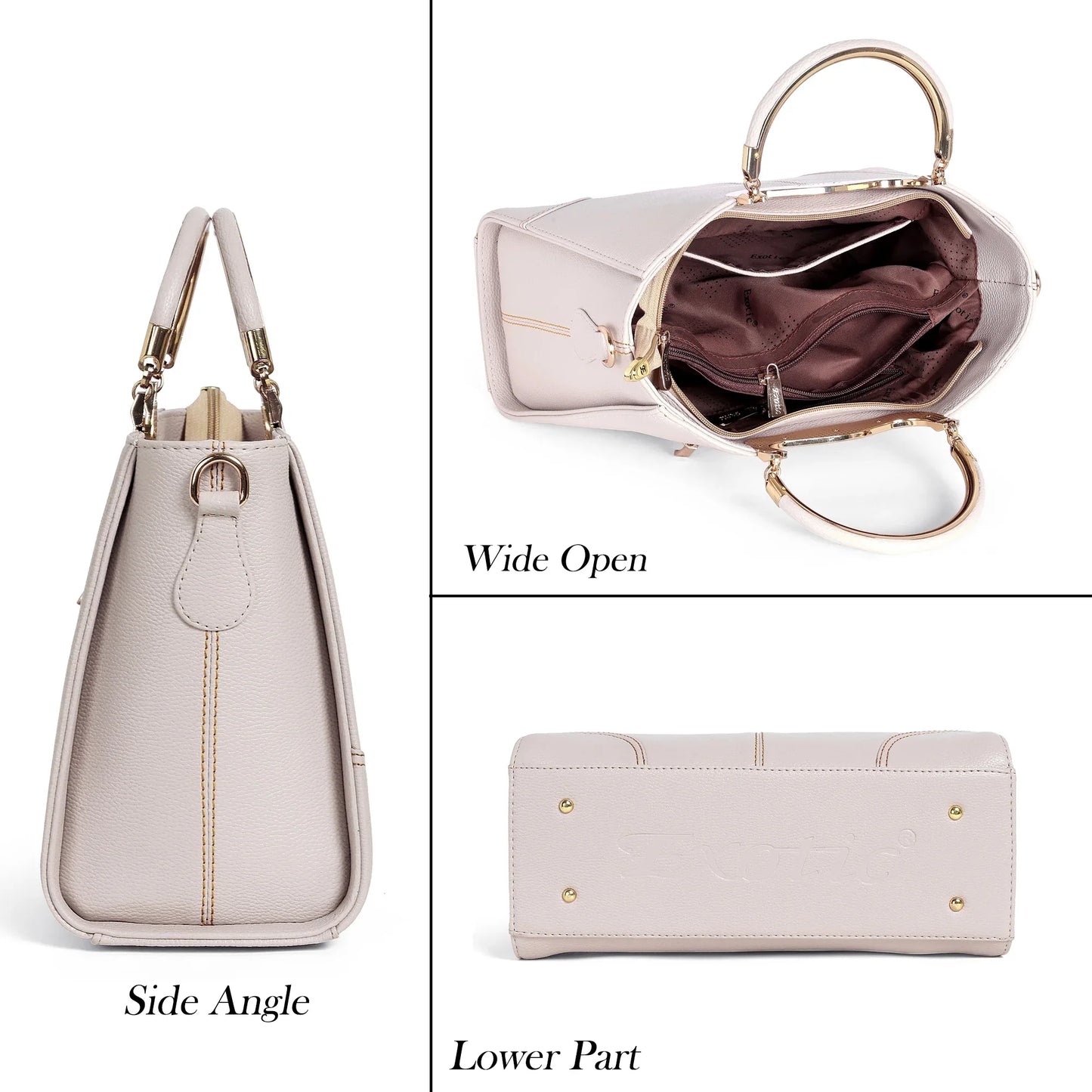 Exotic Signature Gold-Handle Tote - exoticstore