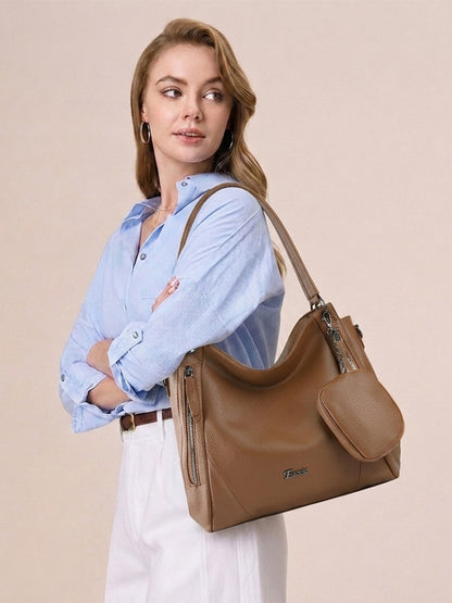 Exotic Pebbled Hobo Stylish Shoulder Bag
