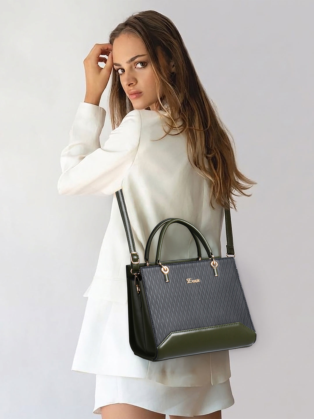 Exotic Elevate Your Stylish Premium Handbag (Black)
