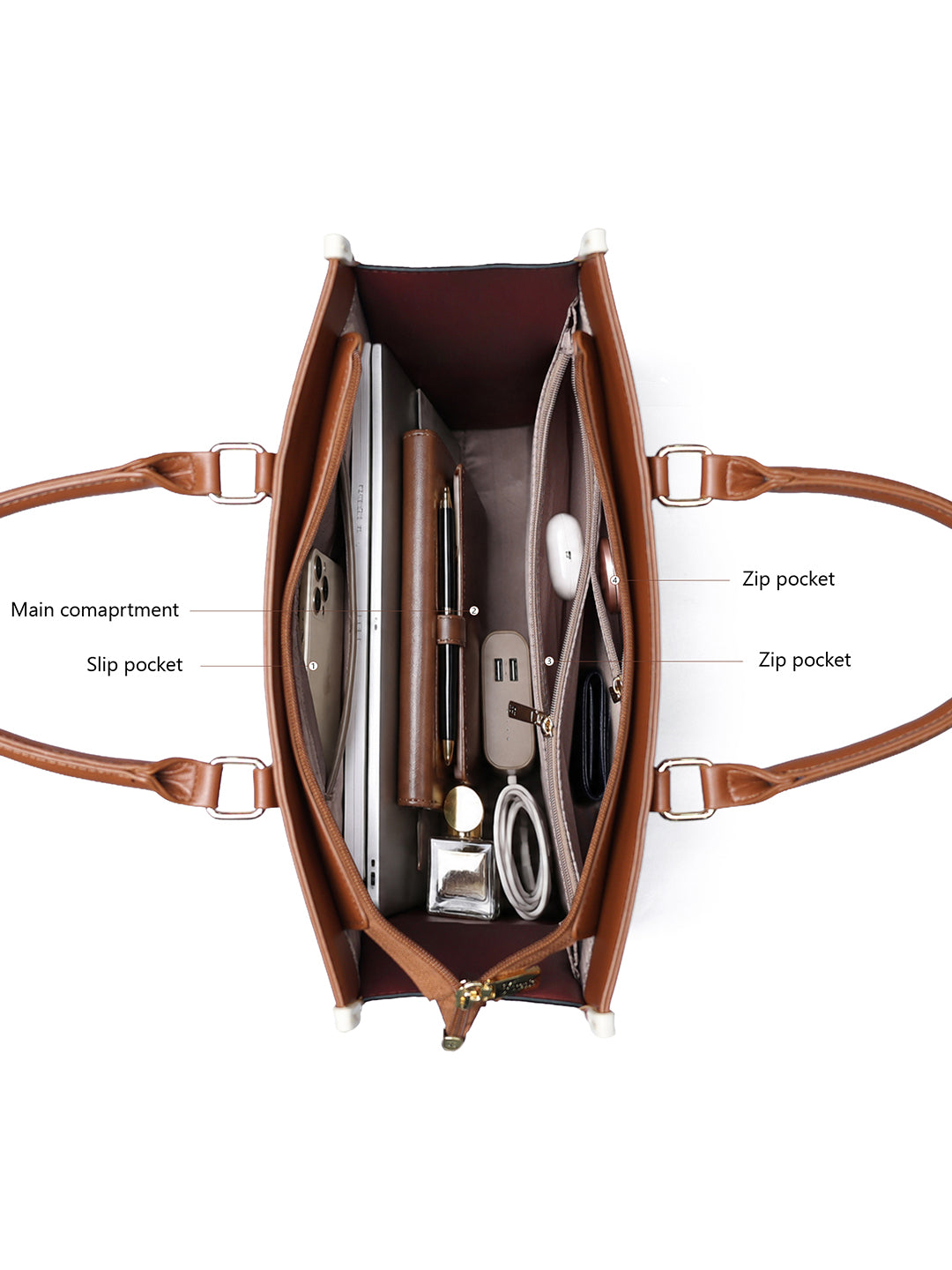 Exotic Alora Structured Tote Handbag
