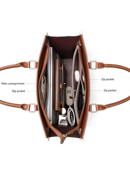 Exotic Alora Structured Tote Handbag