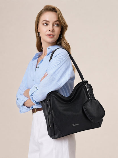 Exotic Pebbled Hobo Stylish Shoulder Bag
