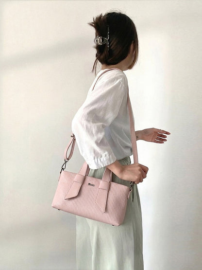 Exotic Valeria Satchel Sling Bag for Women Textured Leatherette Top Handle & Detachable Crossbody Strap