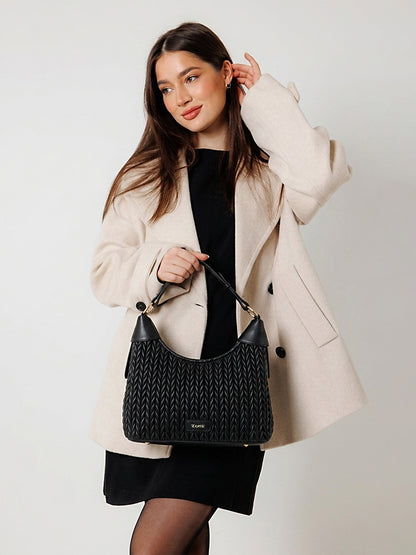 Exotic Elaris Quilted Hobo Shoulder Bag