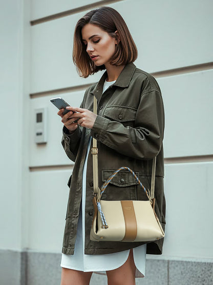 EXOTIC Noiré Twist Structured Handbag