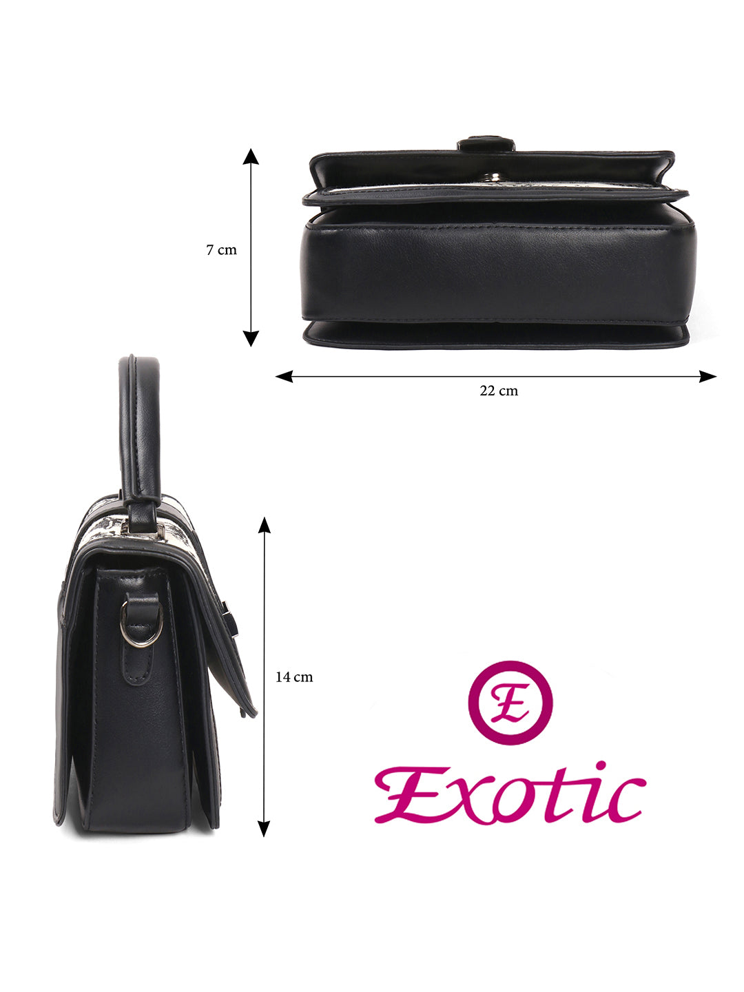 Exotic Rosetta Structured Sling Bag