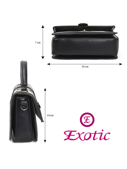 Exotic Rosetta Structured Sling Bag