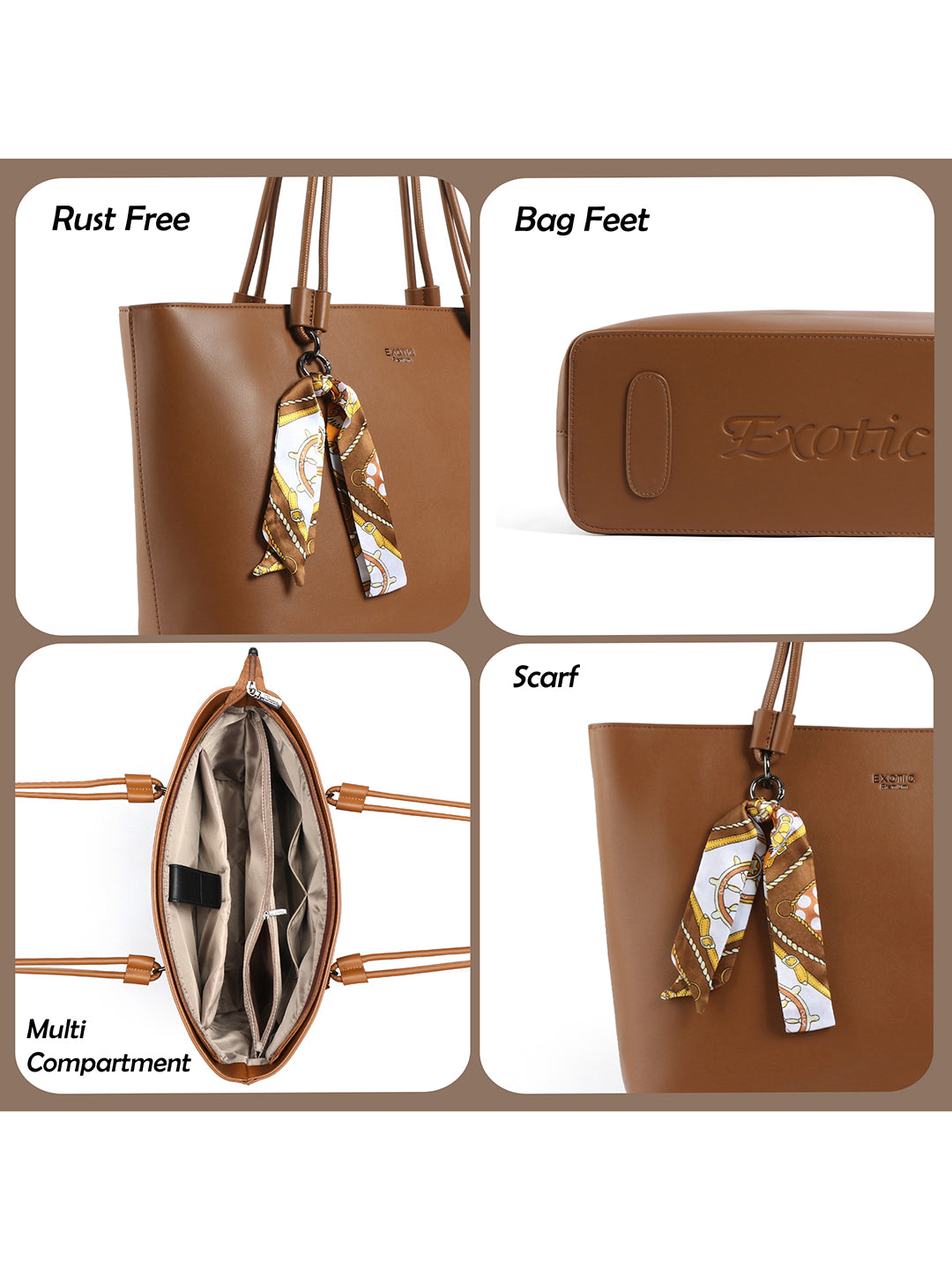 Exotic Celeste Structured Laptop Tote Bag