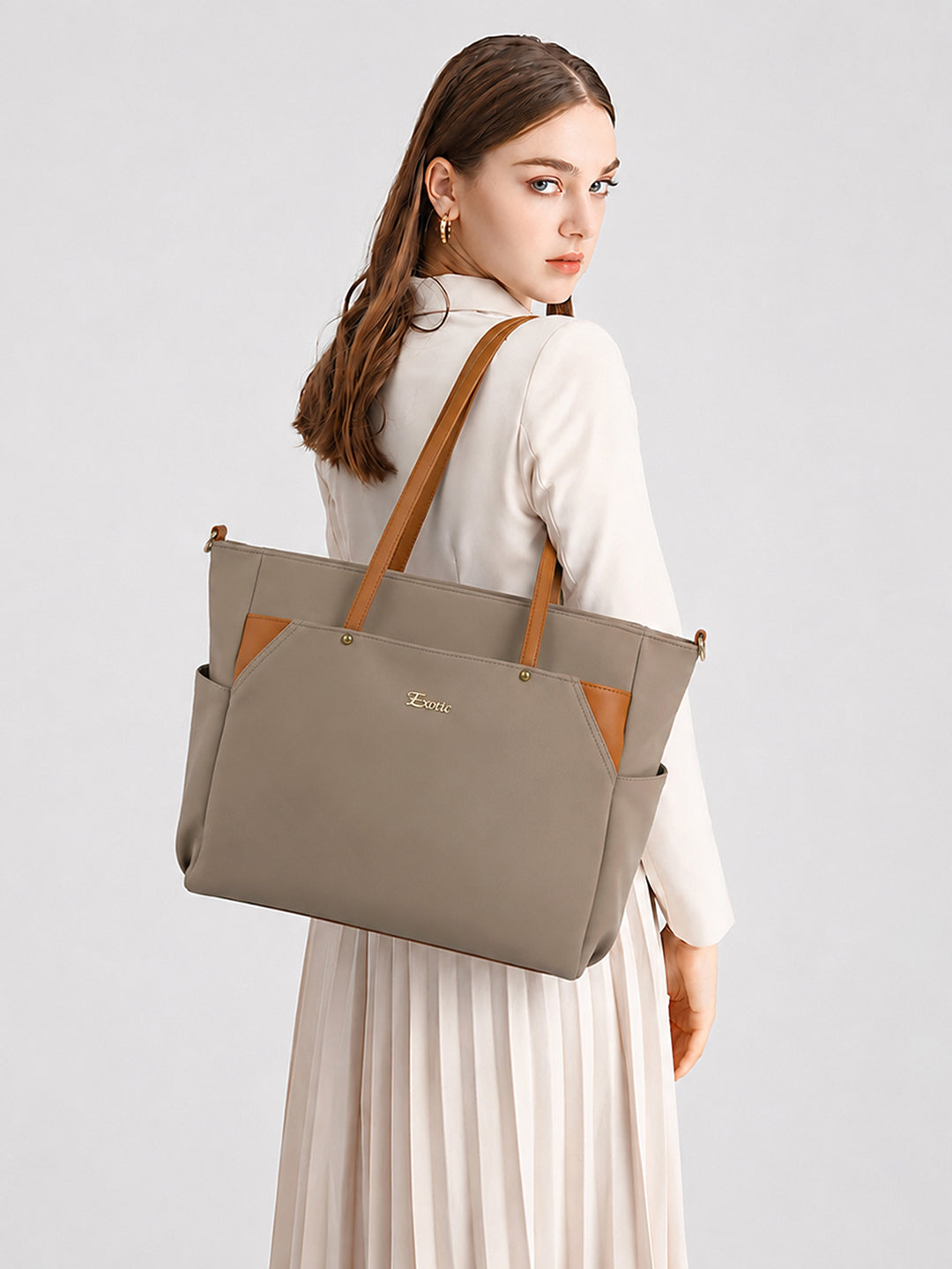 Exotic Women's Tote Bag with Crossbody Strap