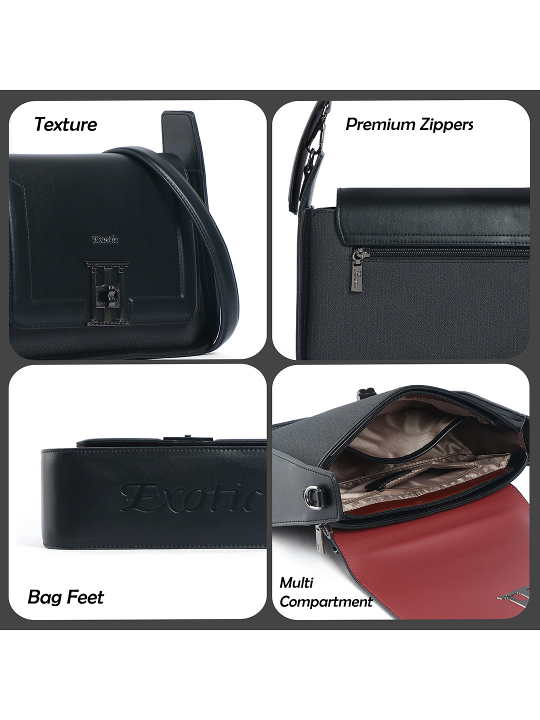 Exotic Ravelle Structured Shoulder Bag for Women
