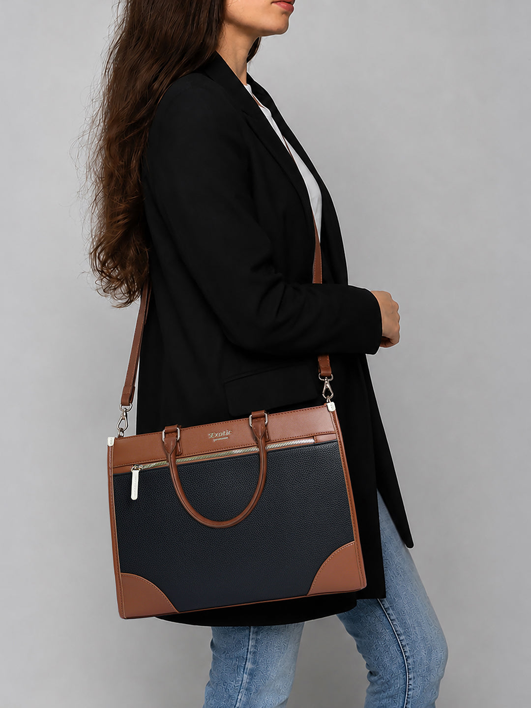 Exotic Alora Structured Tote Handbag