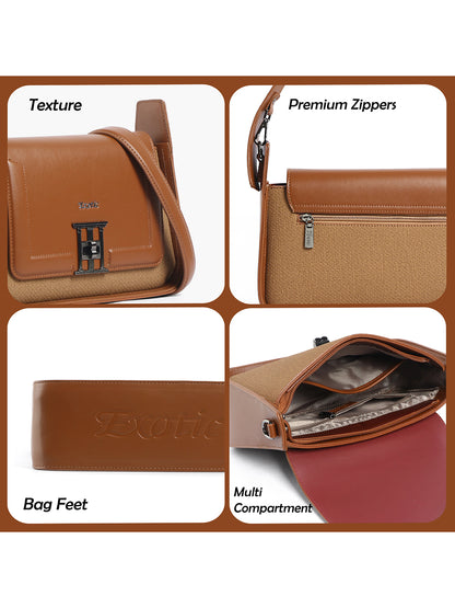 Exotic Ravelle Structured Shoulder Bag for Women