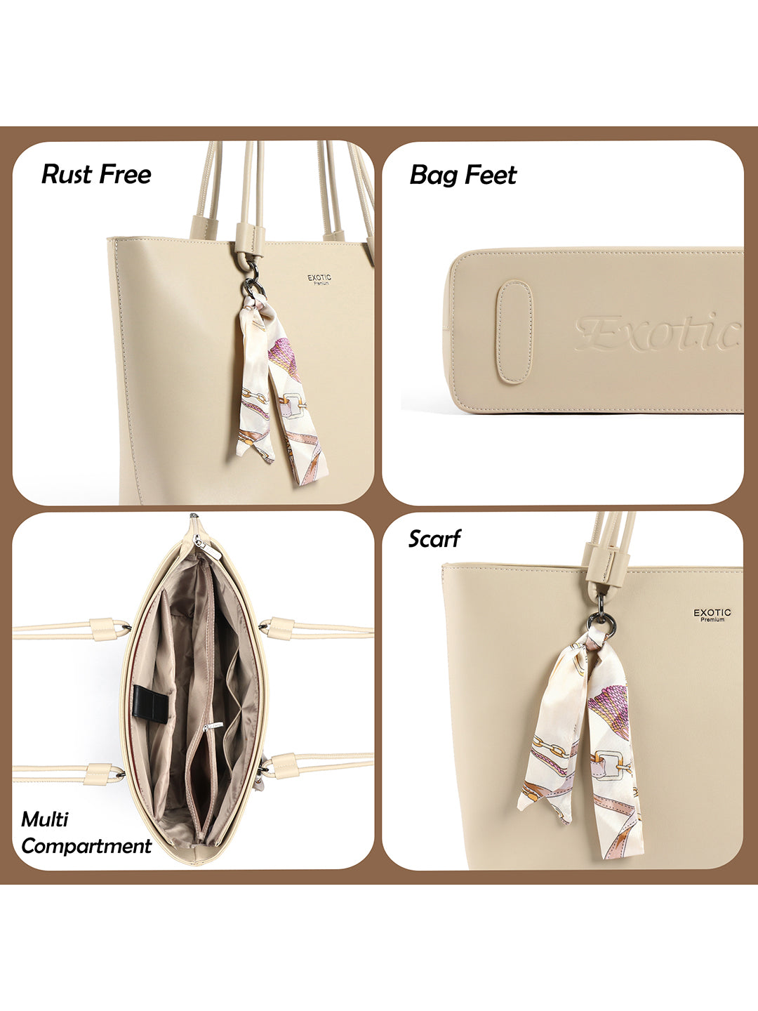 Exotic Celeste Structured Laptop Tote Bag