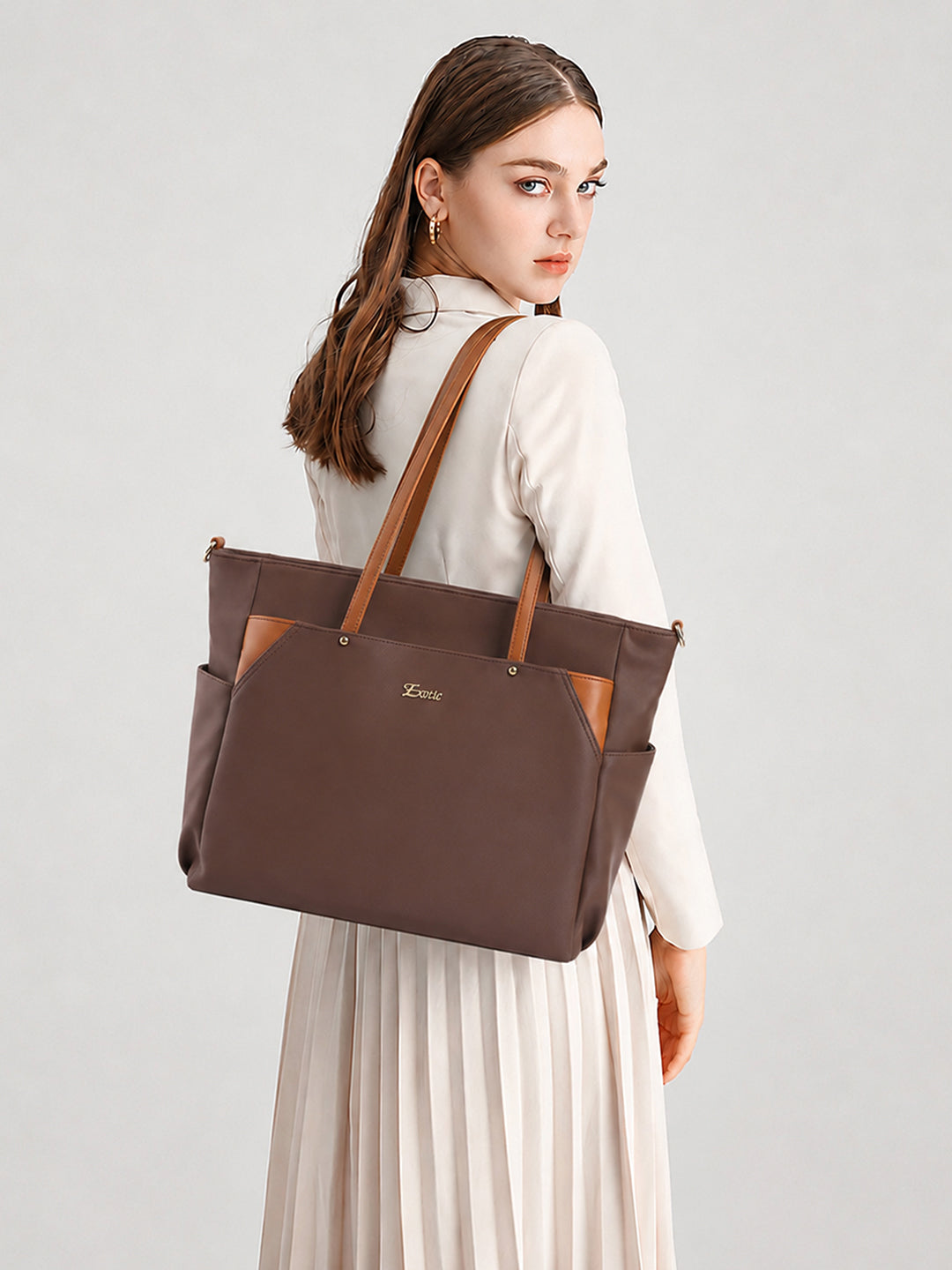 Exotic Women's Tote Bag with Crossbody Strap