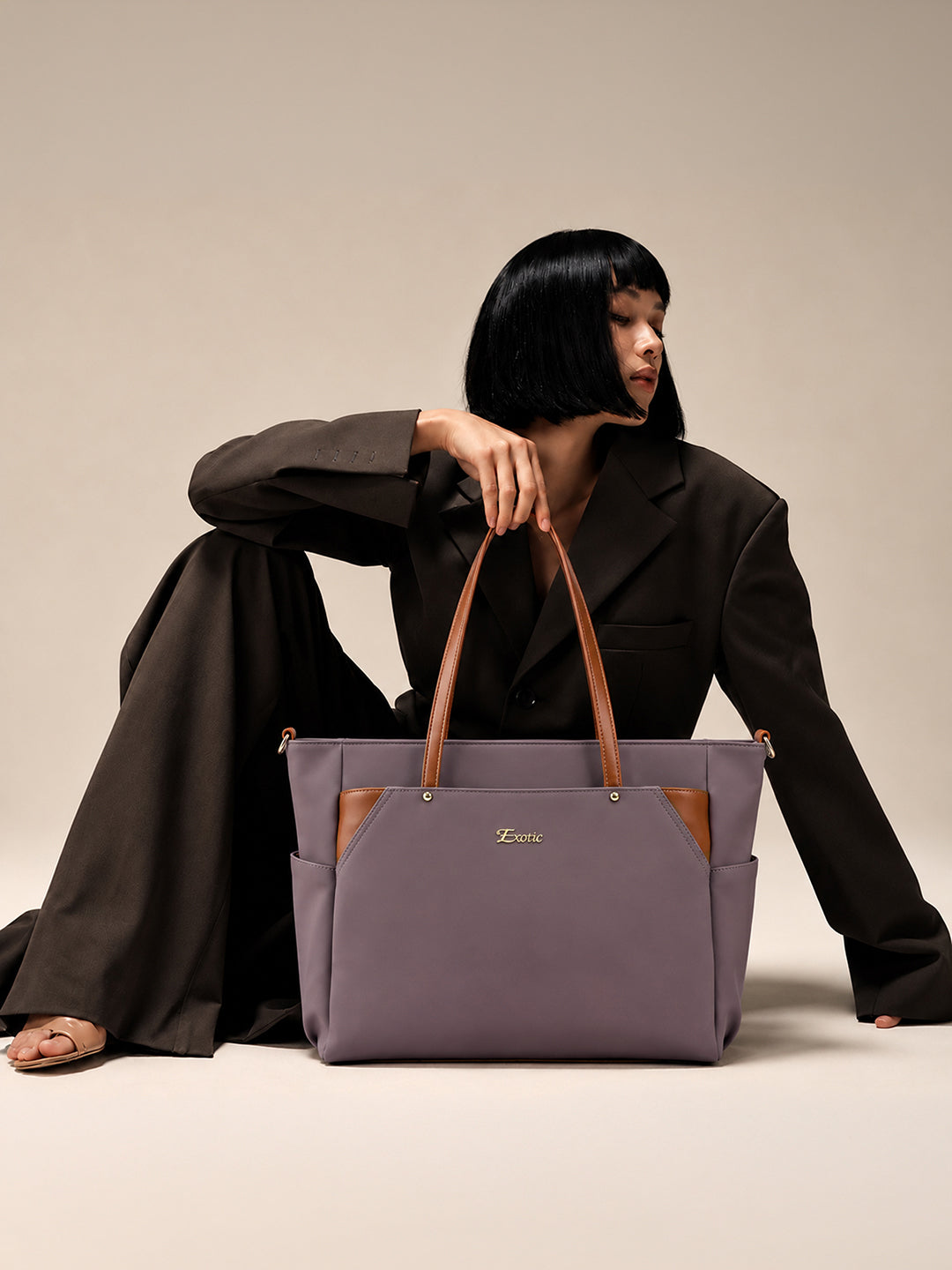 Exotic Women's Tote Bag with Crossbody Strap