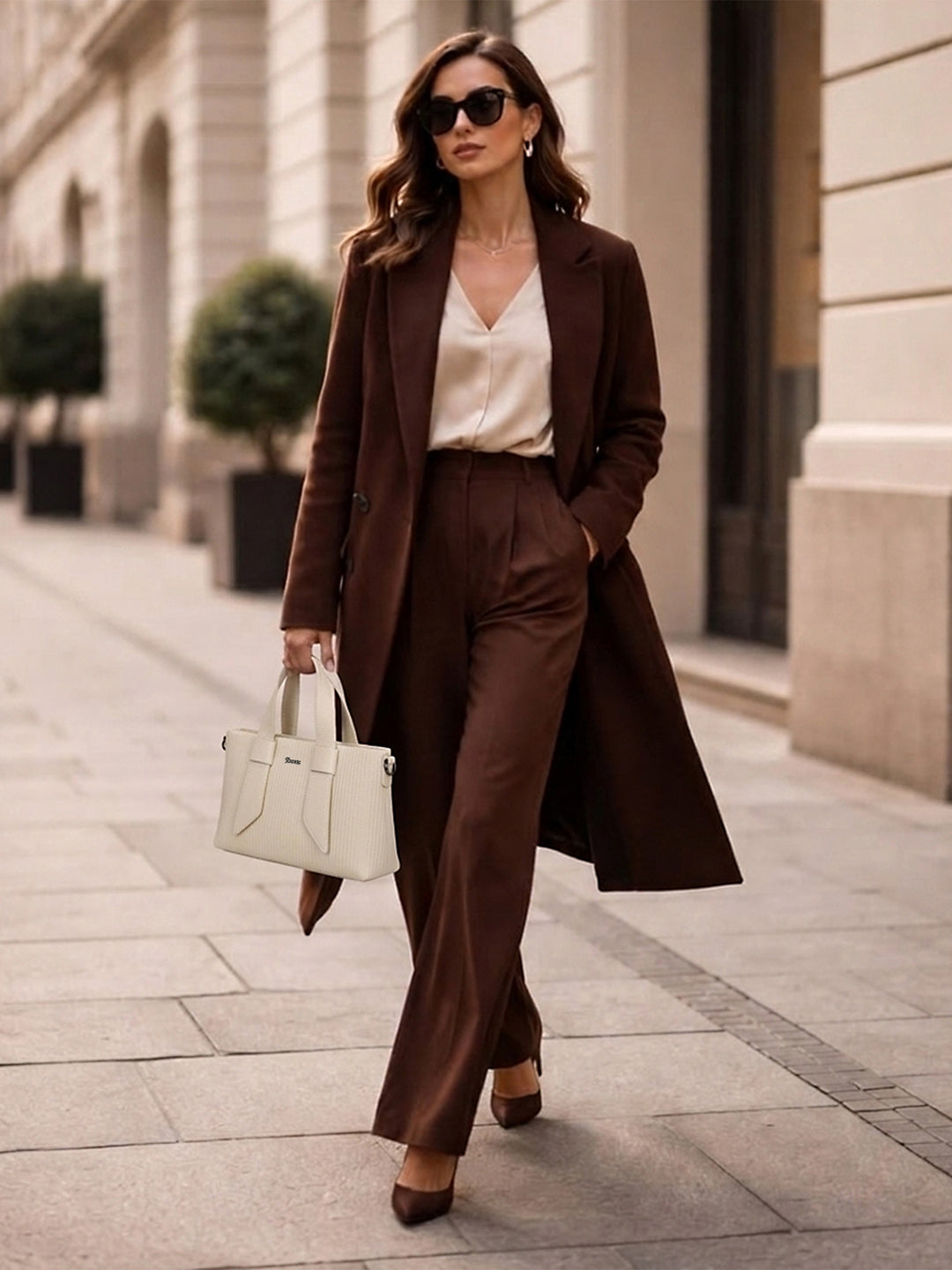 Exotic Valeria Satchel Sling Bag for Women Textured Leatherette Top Handle & Detachable Crossbody Strap