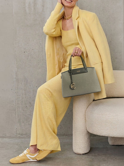 Exotic Evara Structured Satchel Handbags