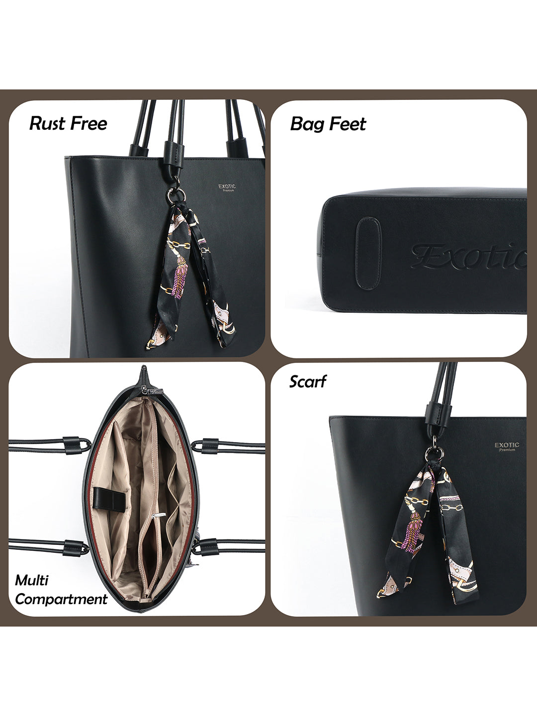 Exotic Celeste Structured Laptop Tote Bag
