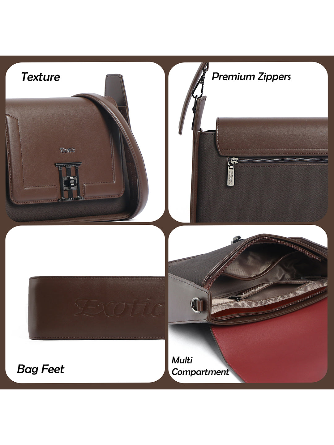 Exotic Ravelle Structured Shoulder Bag for Women