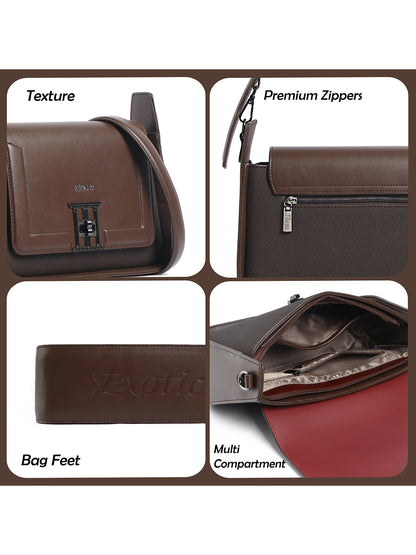 Exotic Ravelle Structured Shoulder Bag for Women