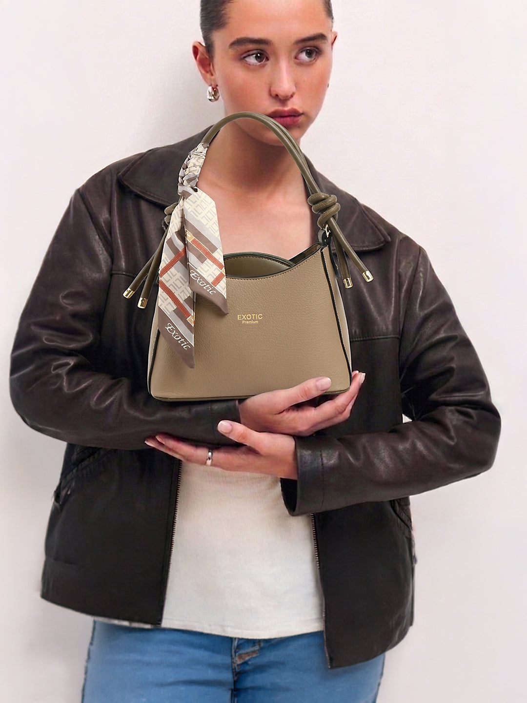 Exotic Elara Knot Hobo Shoulder Bag
