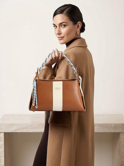 EXOTIC Noiré Twist Structured Handbag